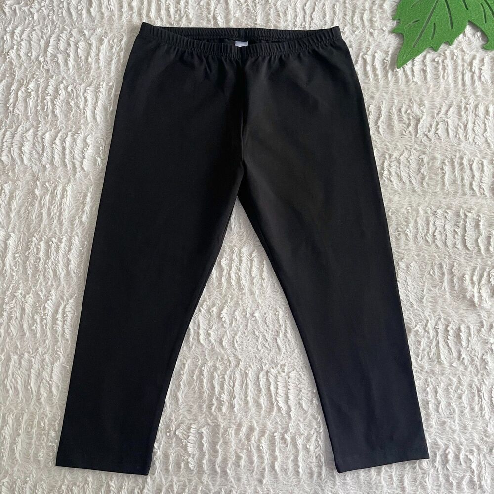 NWOT J Jill Black Pima Capri Cropped Leggings Petite Size M Pull On Lightweight
